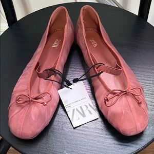 Zara Pink Ballet Flats